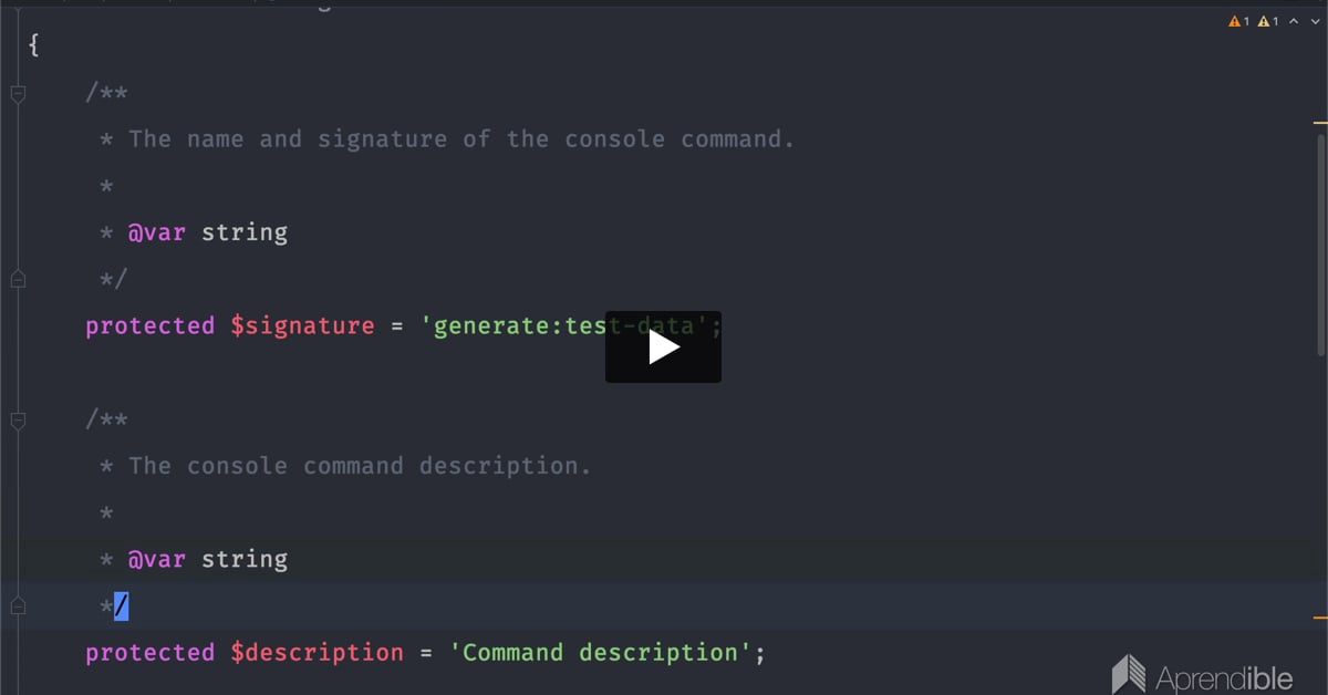 46. Comando para generar datos de prueba en la API
