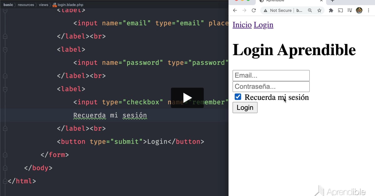 3. Cómo funciona la opción recuérdame en Laravel