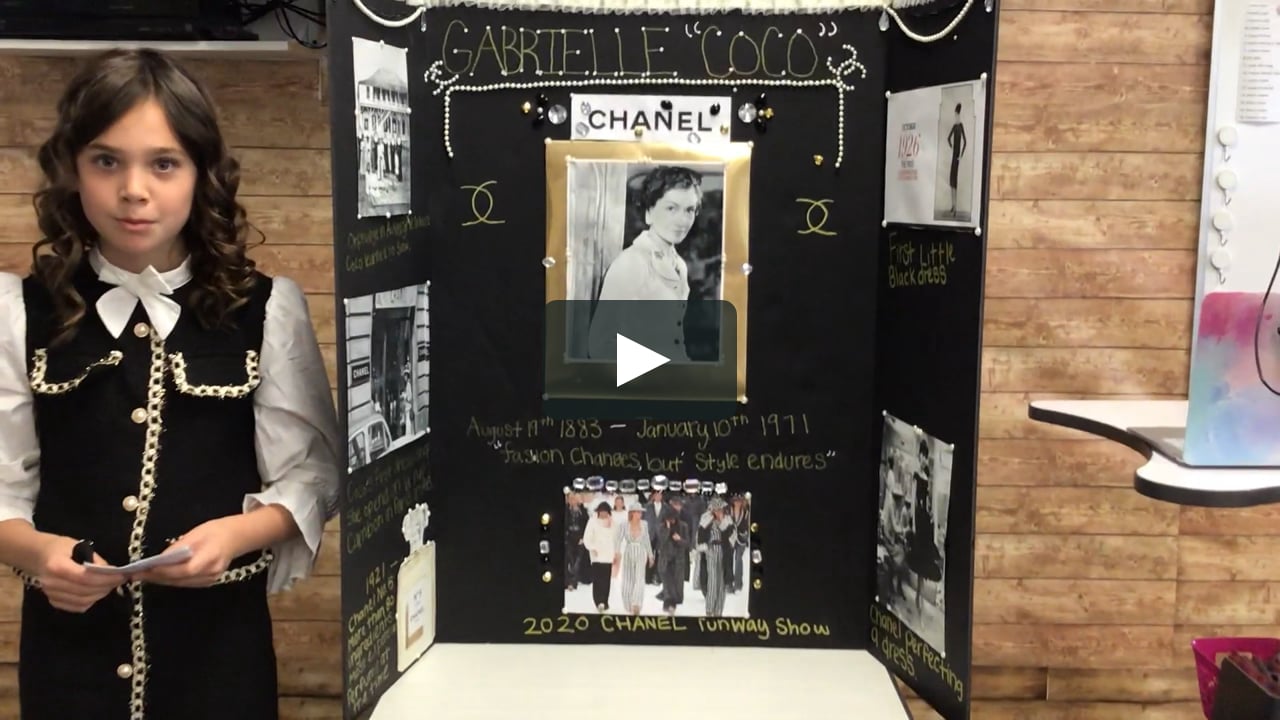 3rd Grade Wax Museum 2021 - Coco Chanel - Payton on Vimeo