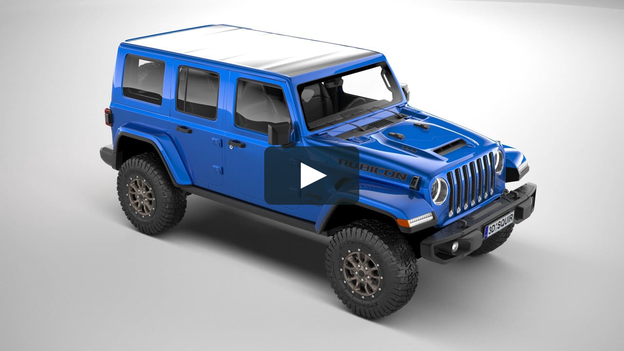 Jeep Wrangler Rubicon 392 2021 3D Model on Vimeo