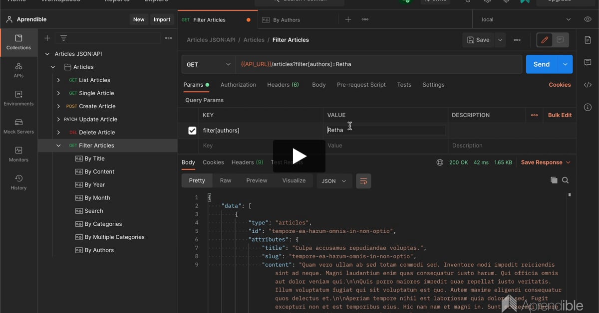 49. Cómo utilizar parámetros de URL en Postman