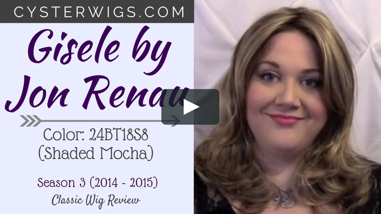 CysterWigs Wig Review: Gisele by Jon Renau, Color: 24BT18S8 (Shaded Mocha) [S3E81 2014] on Vimeo