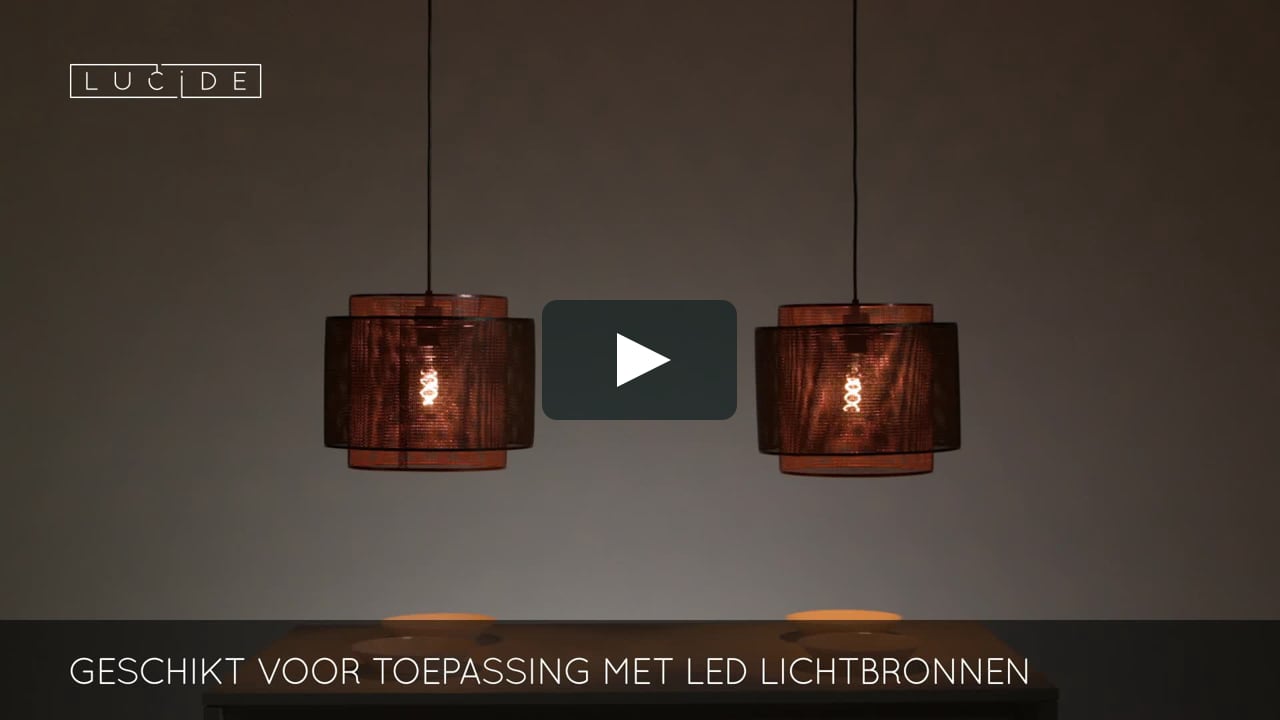 Brullen Professor Onenigheid Lucide ORRIN - Hanglamp - Ø 34 cm - 2xE27 - Zwart (02404/02/30-NL) on Vimeo