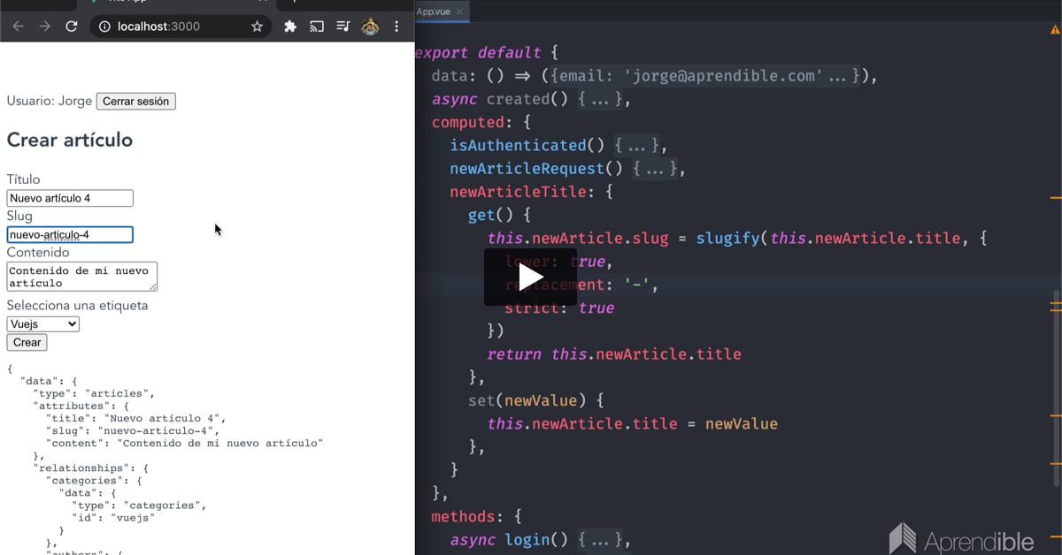 56. Cómo generar slugs en tiempo real con Vue.js