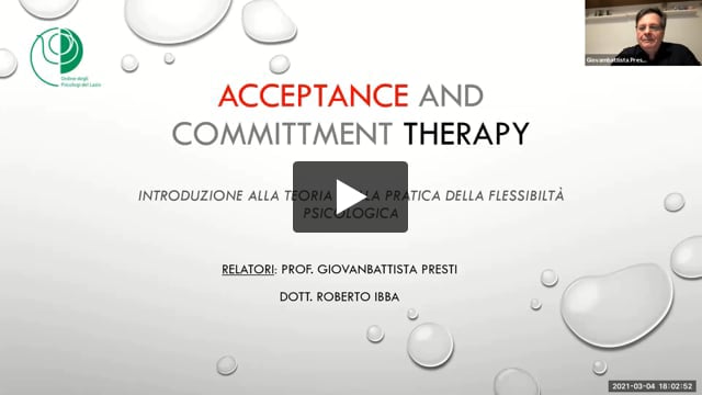 L’Acceptance and Commitment Therapy (ACT)