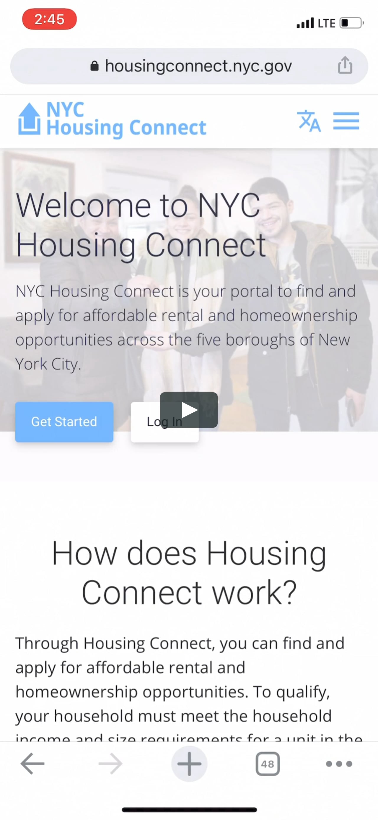 nyc housing connect website