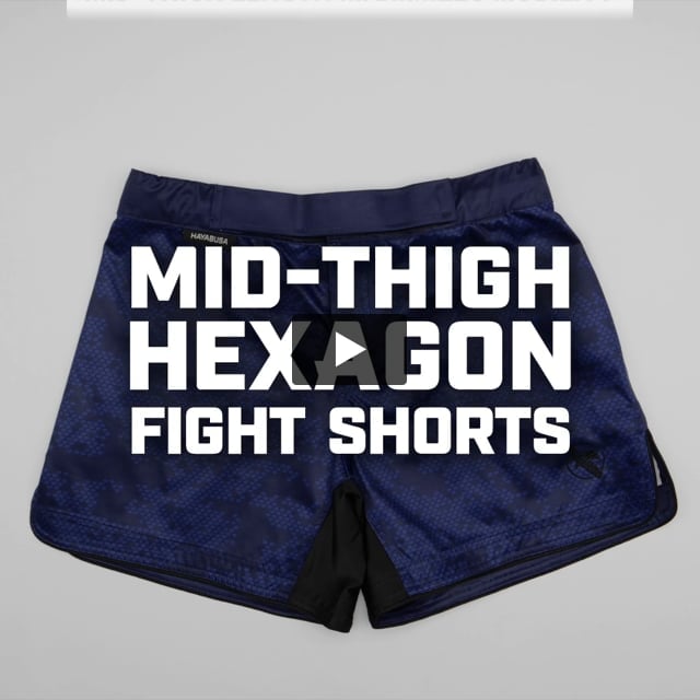 Hayabusa Hex Mid-Thigh Shorts  Hybrid Fight Shorts • Hayabusa
