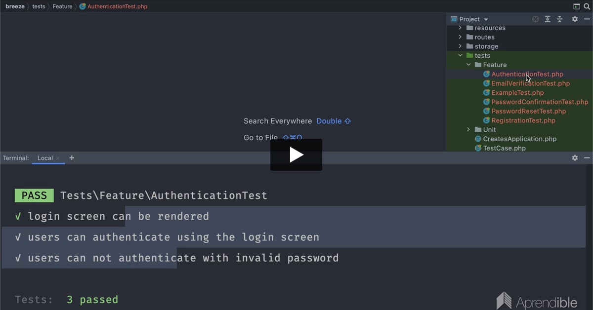 12. Cómo testear Laravel Breeze