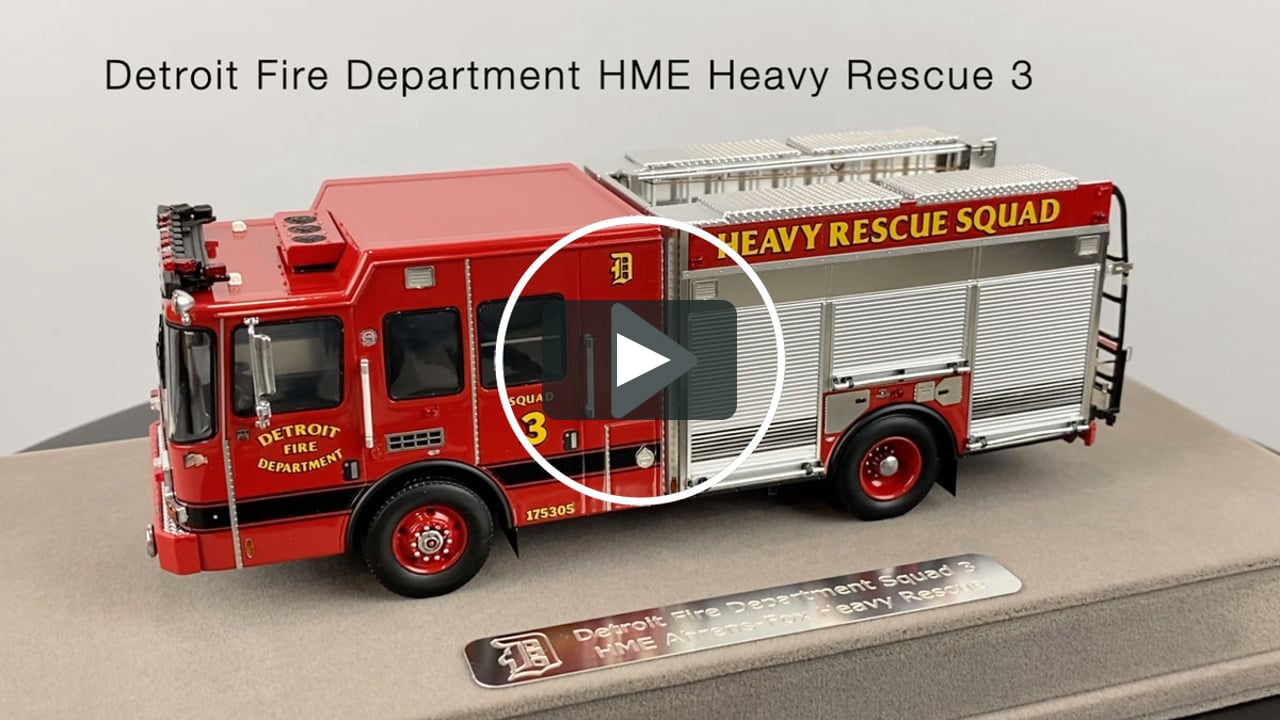 Detroit FD HME Heavy Rescue Squad 1 1/50 Fire Replicas FR080-1 New 