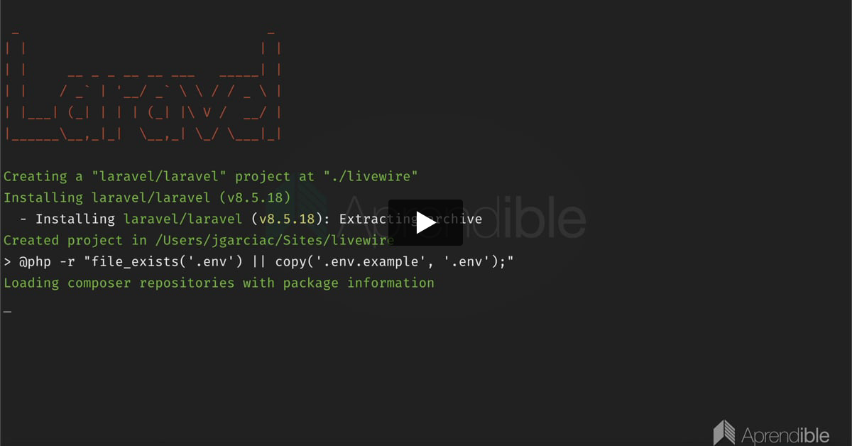 3. Cómo instalar Livewire