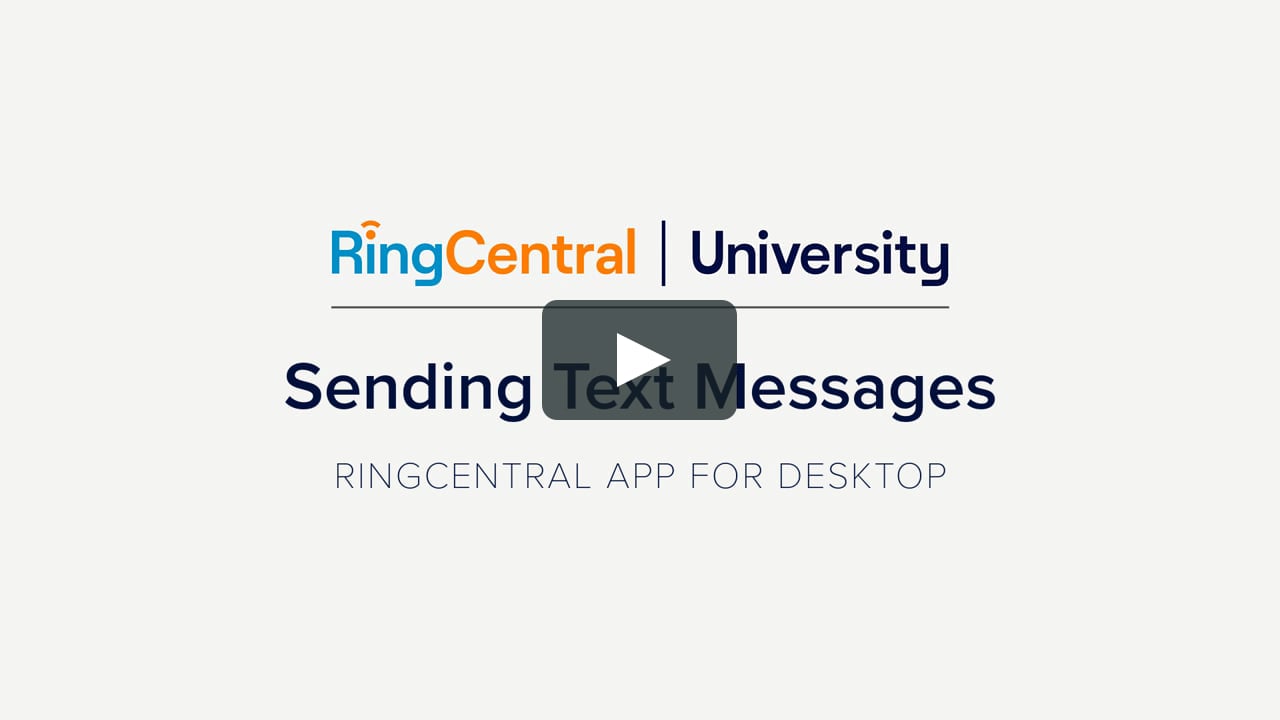 ringcentral app do not allow texts