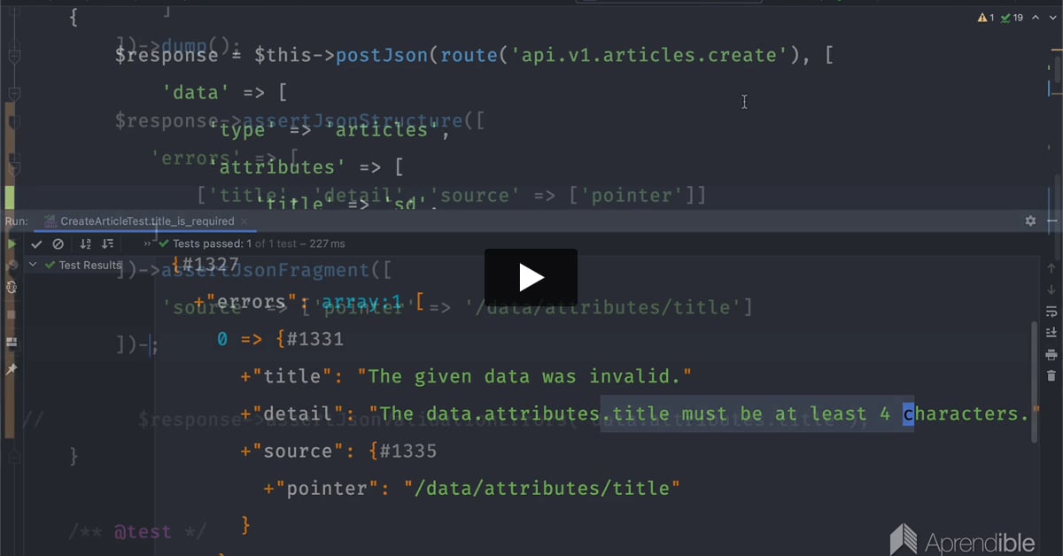 11. Cómo formatear los errores según la especificación JSON:API