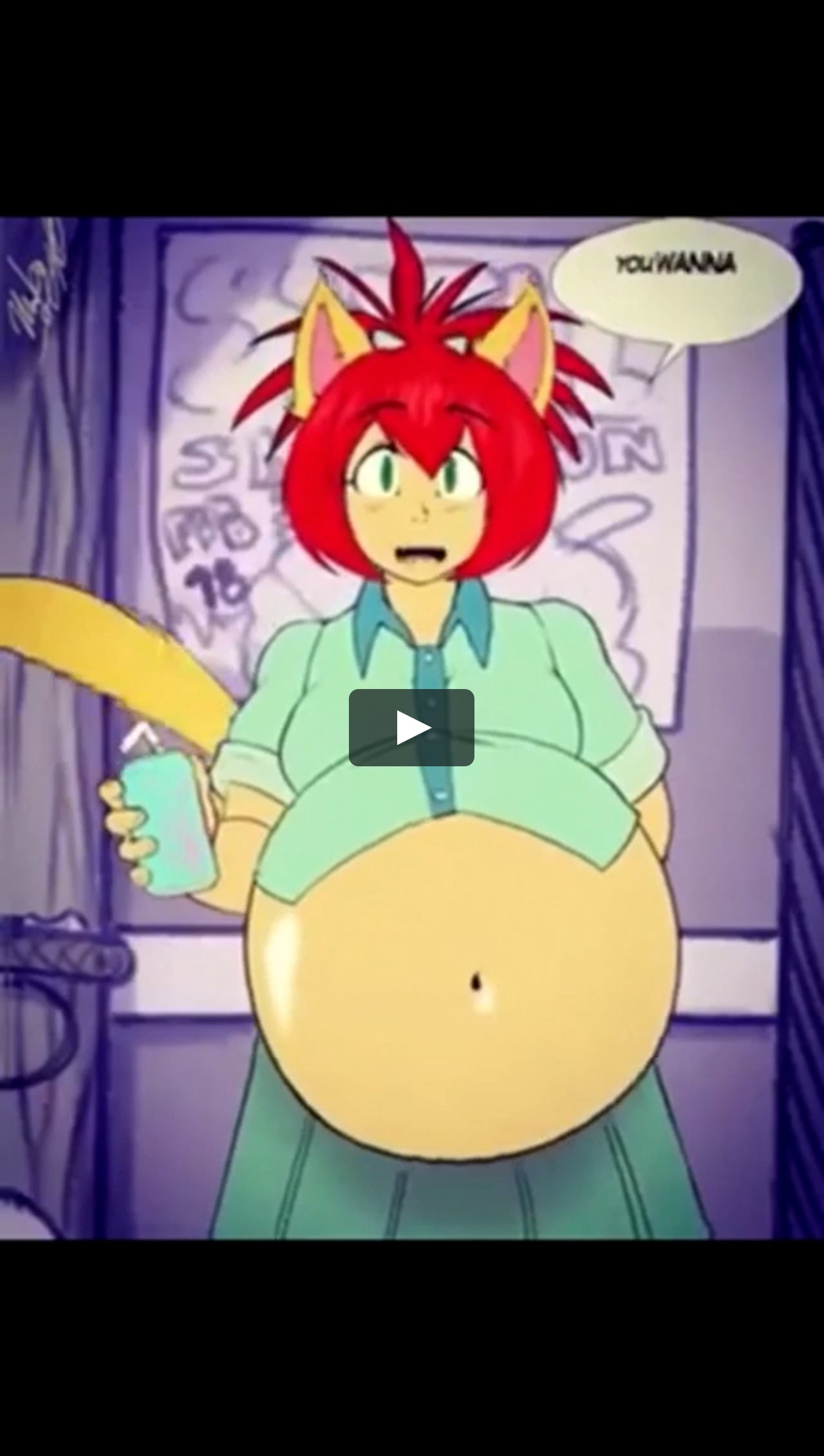 Inflation girl belly What Belly