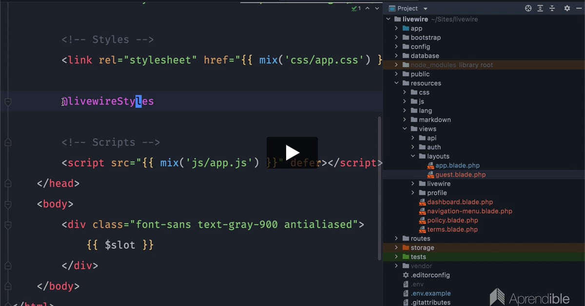16. Sistema de autenticación con Livewire