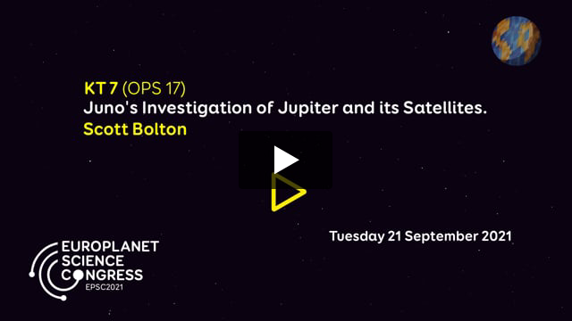 Vimeo: EPSC2021 – KT7 OPS keynote talk by Scott Bolton