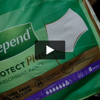 Protect plus absorbent pants & protect absorbent tape by Depend