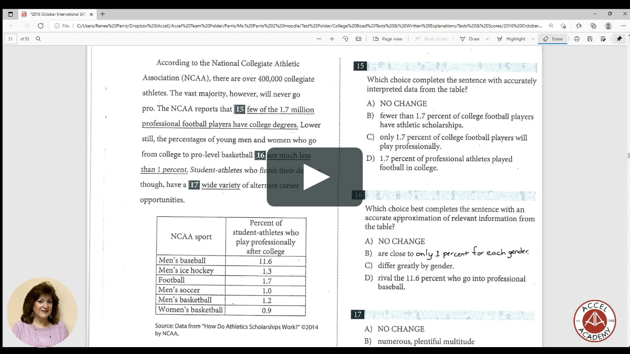 16 sat essay score image