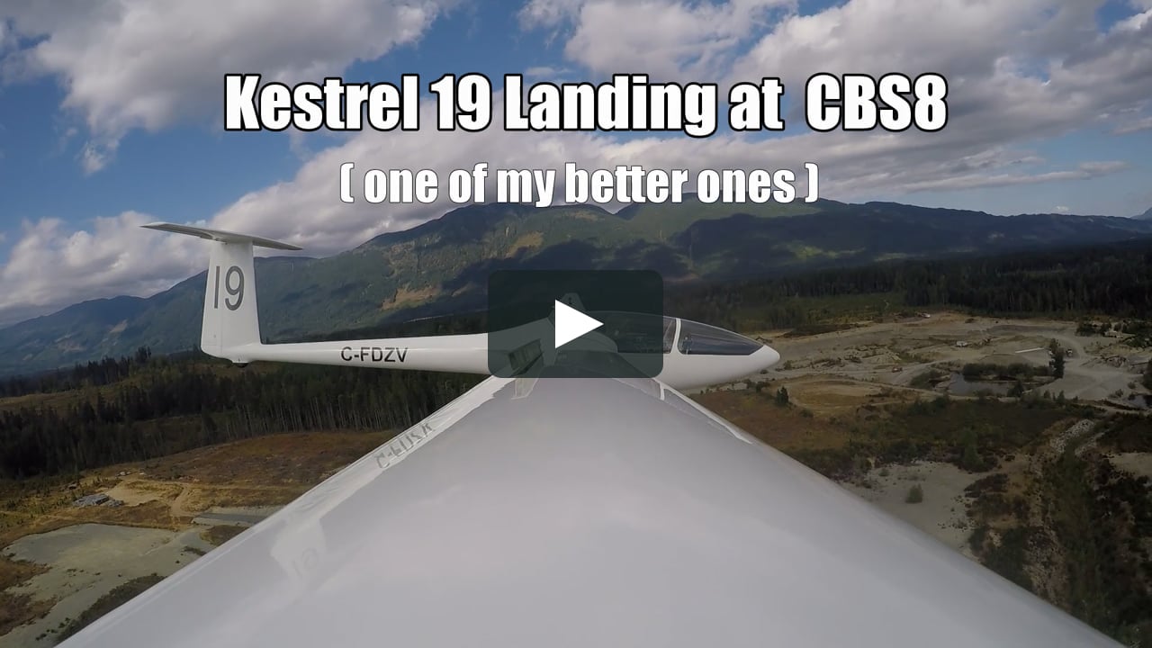 Kestrel 19 glider landing at Port Alberni.mp4 on Vimeo