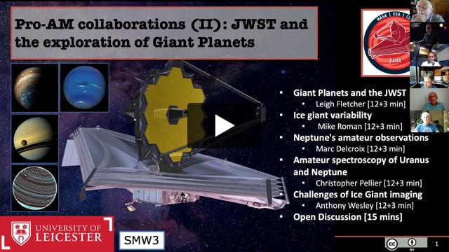 Vimeo: EPSC2021 – SMW3 Pro-AM collaborations (II): JWST and the exploration of Giant Planets
