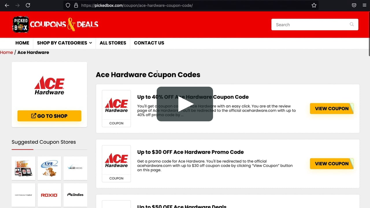 Ace Hardware Coupon Code.mp4 on Vimeo