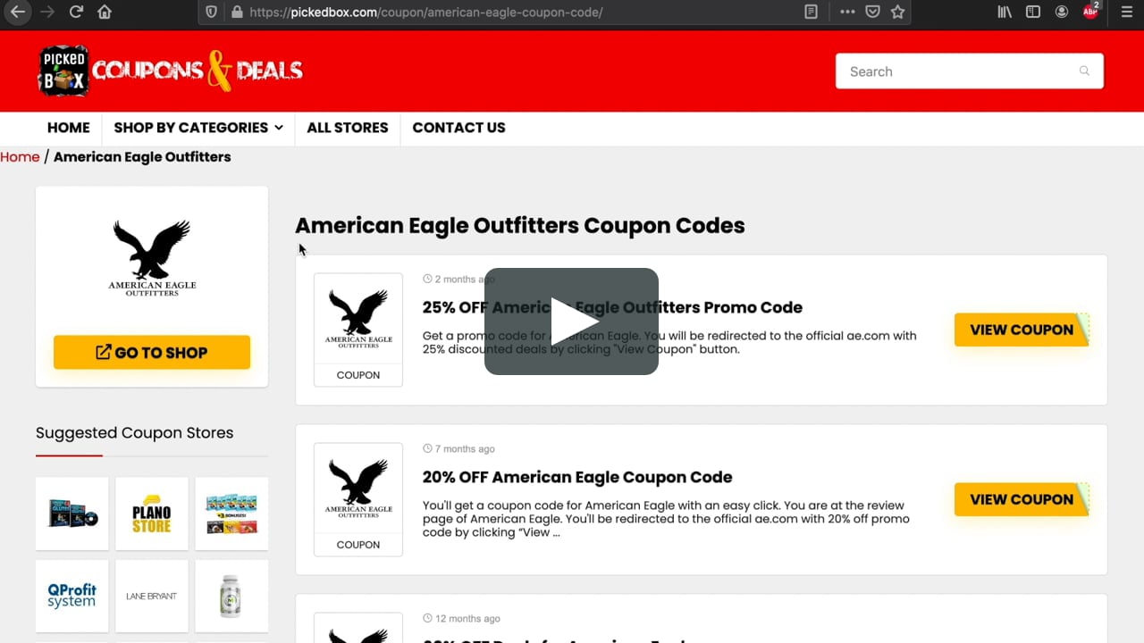 American Eagle Outfitters Coupon Code.mp4