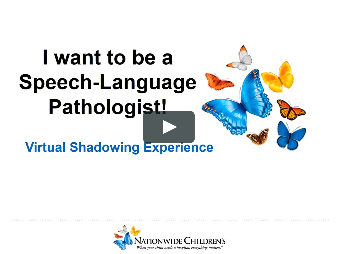 Speech Language Pathology - Virtual Shadowing Experience on Vimeo