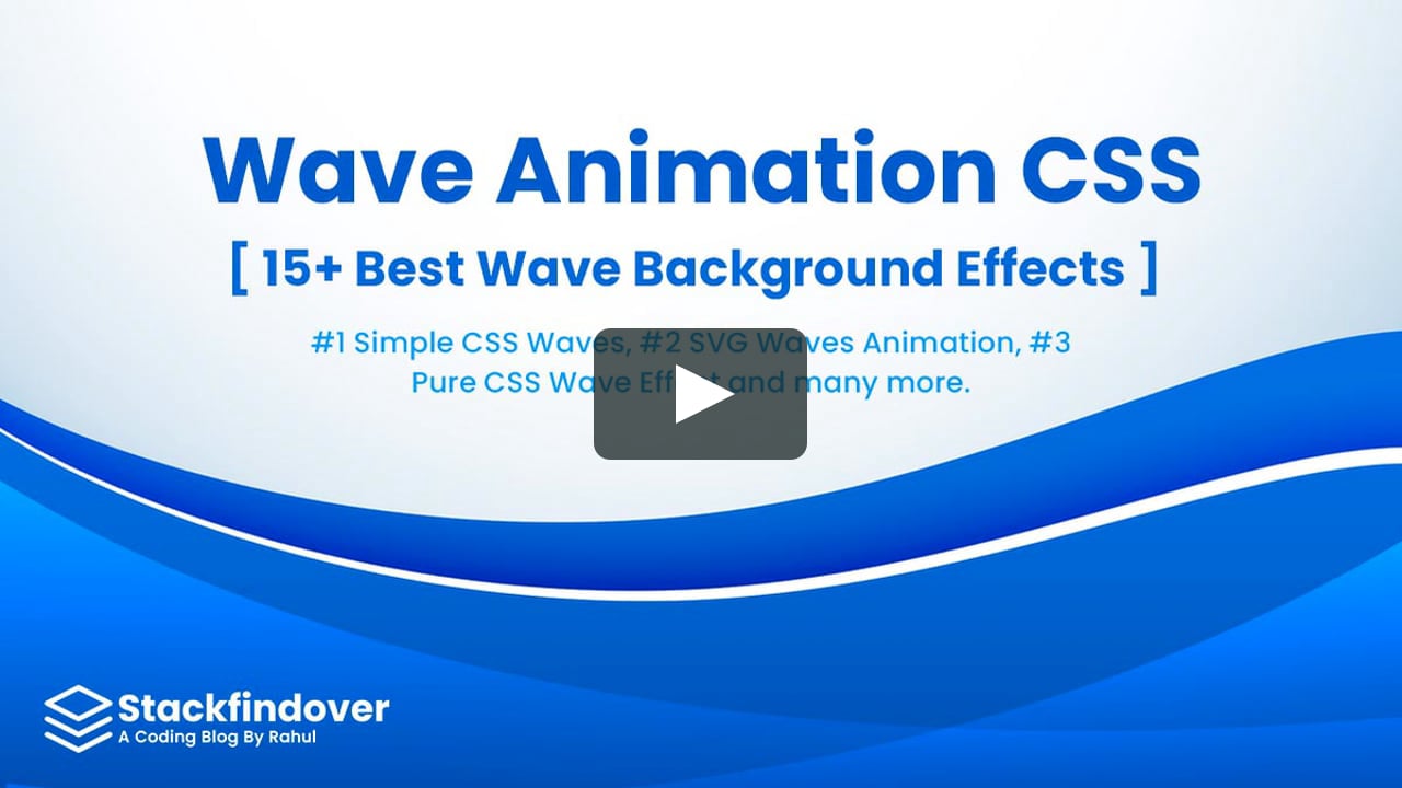 15+ Best CSS Wave Background Effects on Vimeo