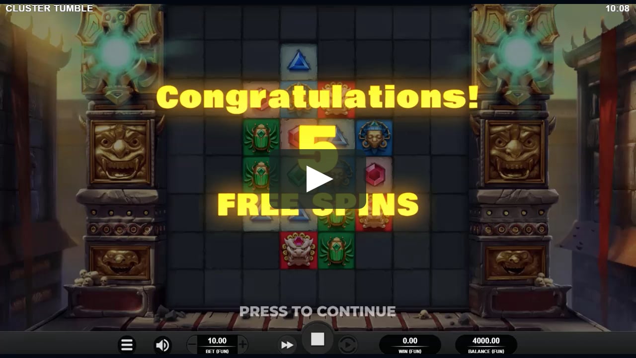 Cluster Tumble Free Spins Demo Play Relax Gaming On Vimeo