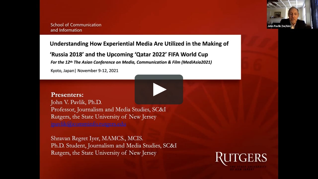 Understanding How Experiential Media Are Utilized in the Making of 'Russia 2018' and the Upcoming 'Qatar 2022' FIFA World Cup on Vimeo
