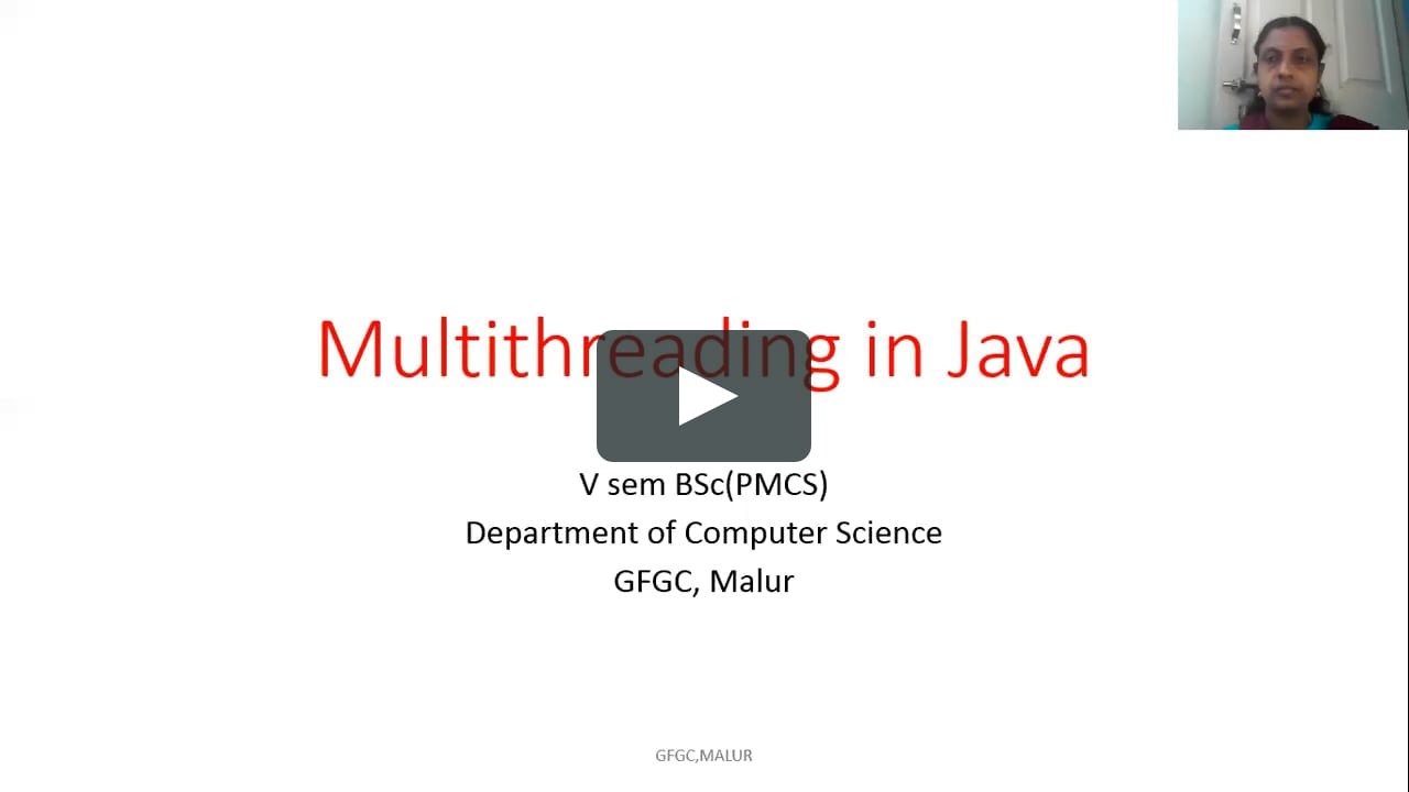 JAVA SESSION 22 - MULTI THREADING.mp4 on Vimeo