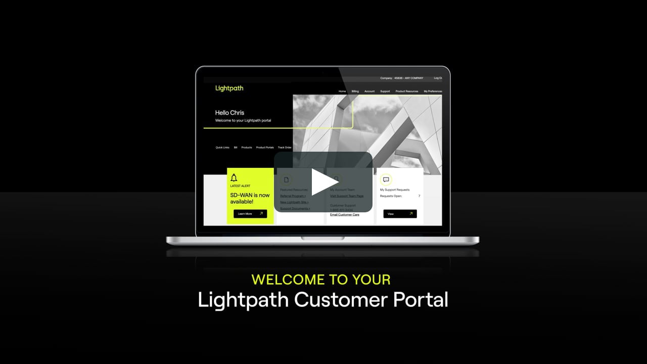 Lightpath Customer Portal Tutorial on Vimeo