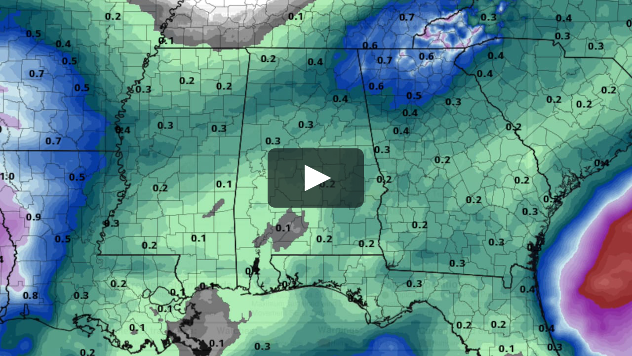 James Spann forecasts a dry start for the Alabama work week on Vimeo