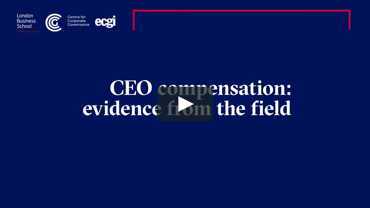 CEO Compensation: Evidence From the Field on Vimeo