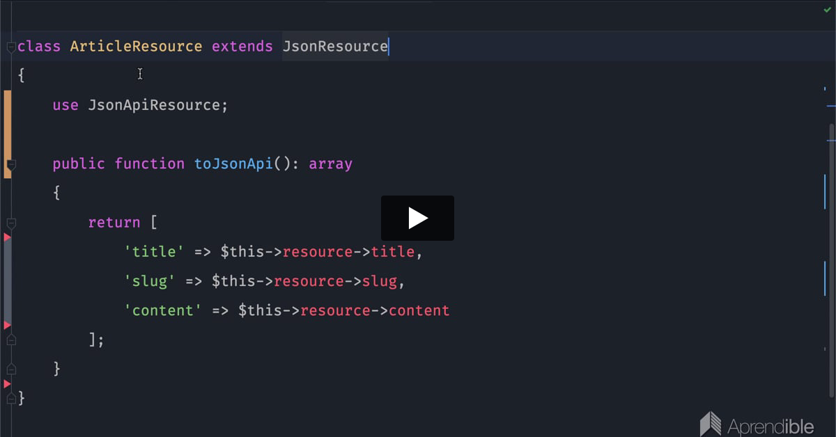 Restructurando el Laravel Resource