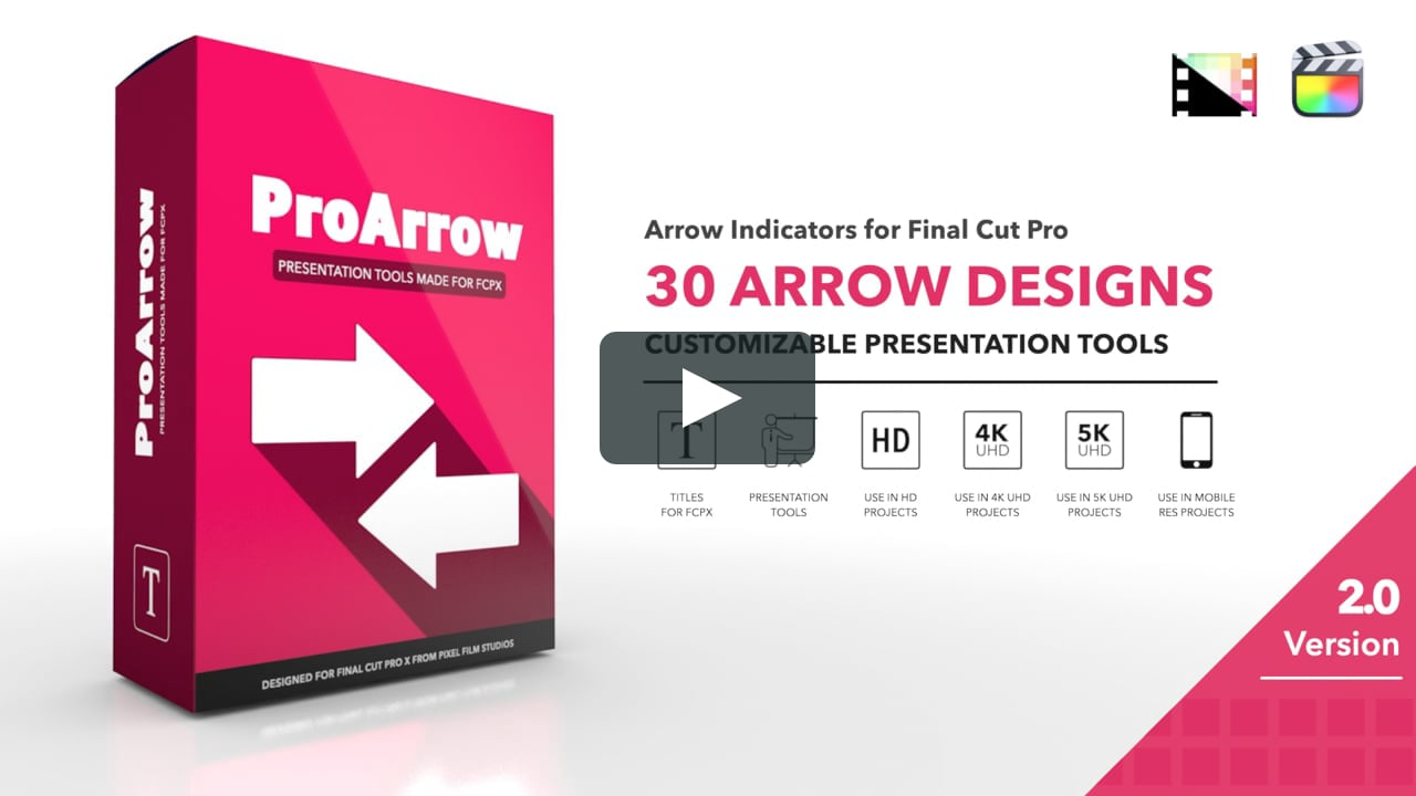 ProArrow - Professional Arrow Animations - Final Cut Pro X - Pixel Film  Studios on Vimeo