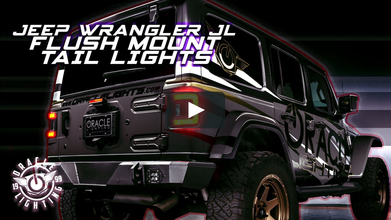 ORACLE Lighting Flush Mount LED Tail Lights for Jeep Wrangler JL  Installation DIY on Vimeo