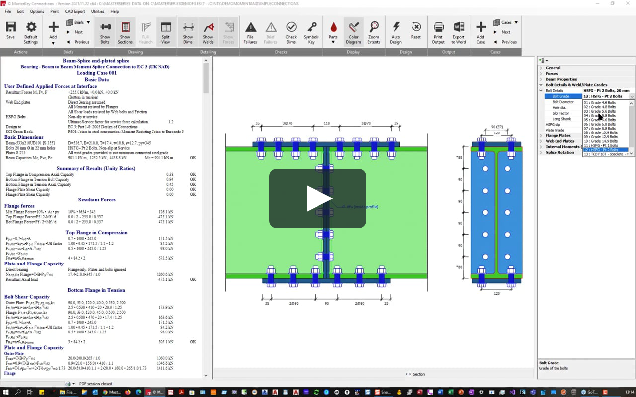 Steel connections optimisation in minutes [Webinar Recording] on Vimeo