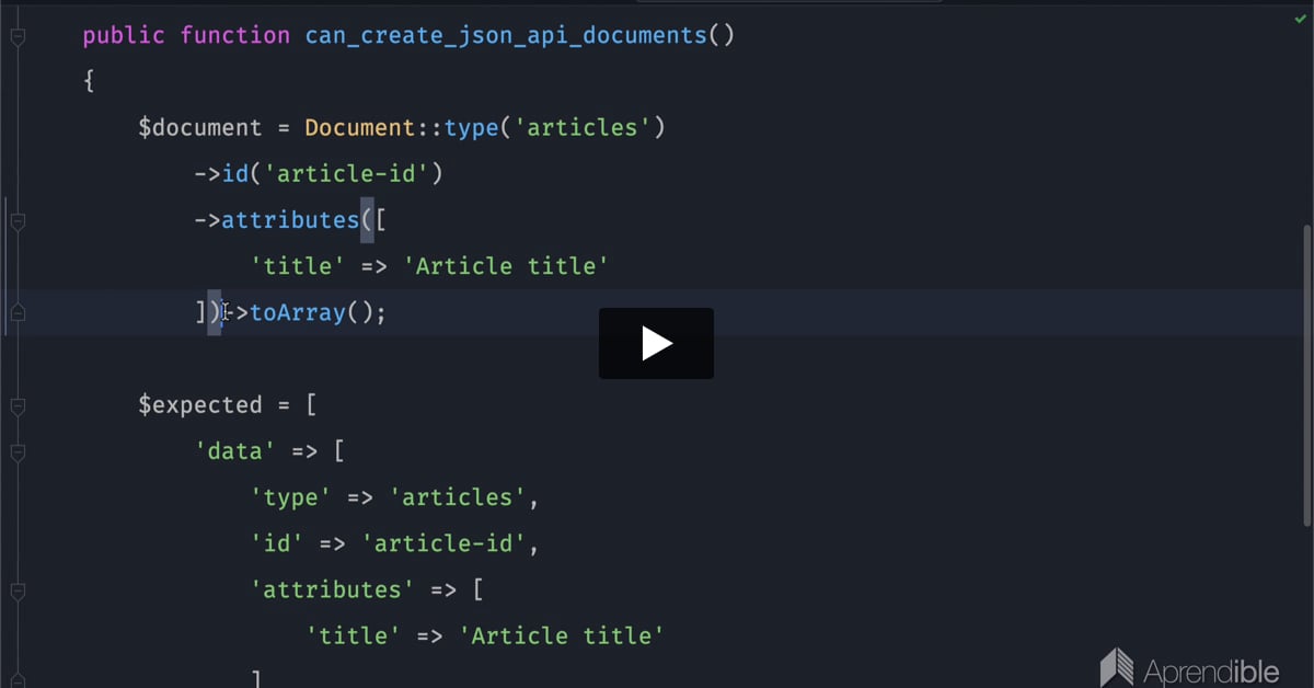 31. Creando un constructor de documentos JSON:API