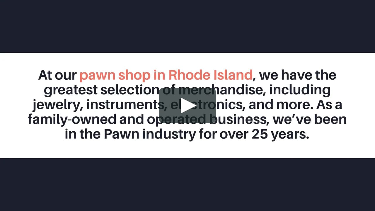 Premier Pawnshop in Rhode Island - Fastcash Pawn & Checkcashers