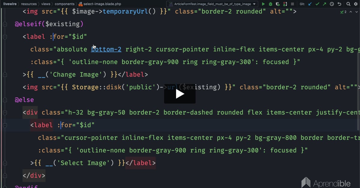 25. Corrigiendo errores en el formulario