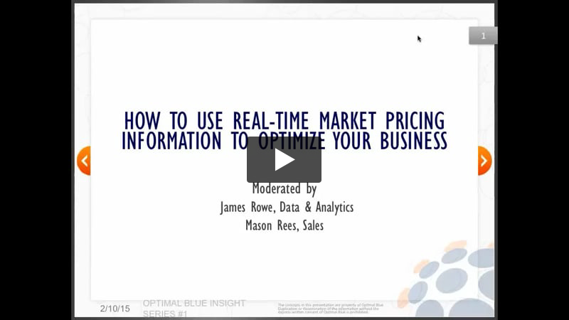 Use Real-Time Market Pricing Information to Optimize Your Business!