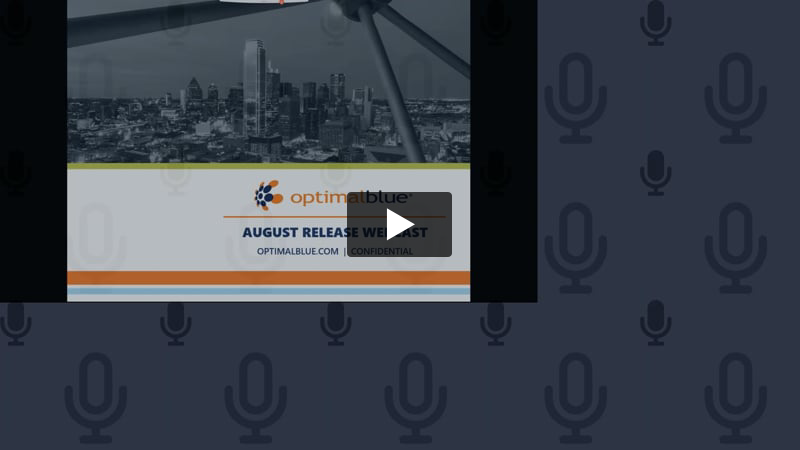 August Release Webcast