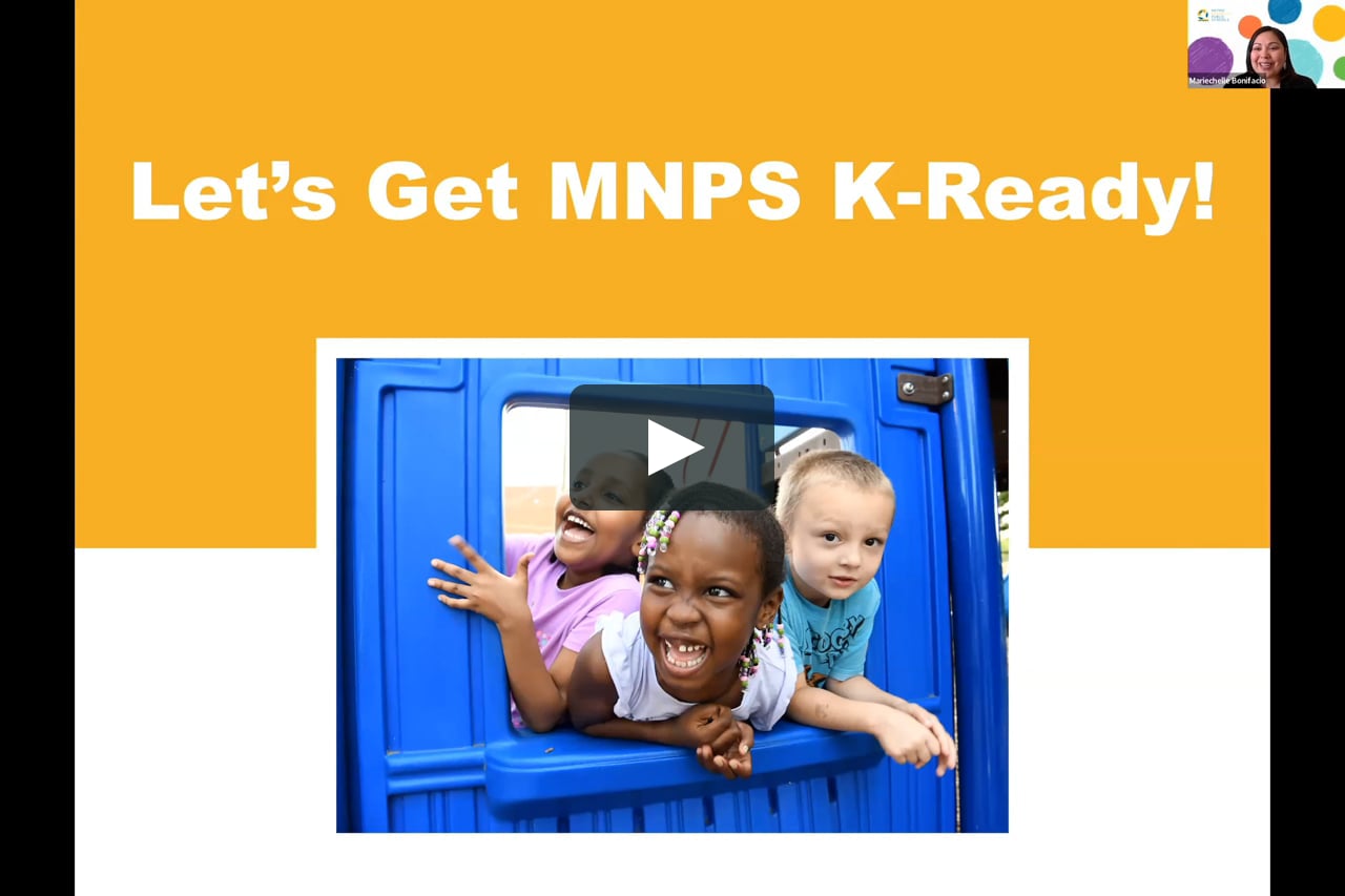 Let’s Get MNPS KReady Registering for Kindergarten and Applying for