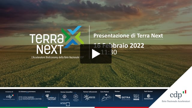 Presentazione di Terra Next – L’Acceleratore Bioeconomy della Rete Nazionale CDP