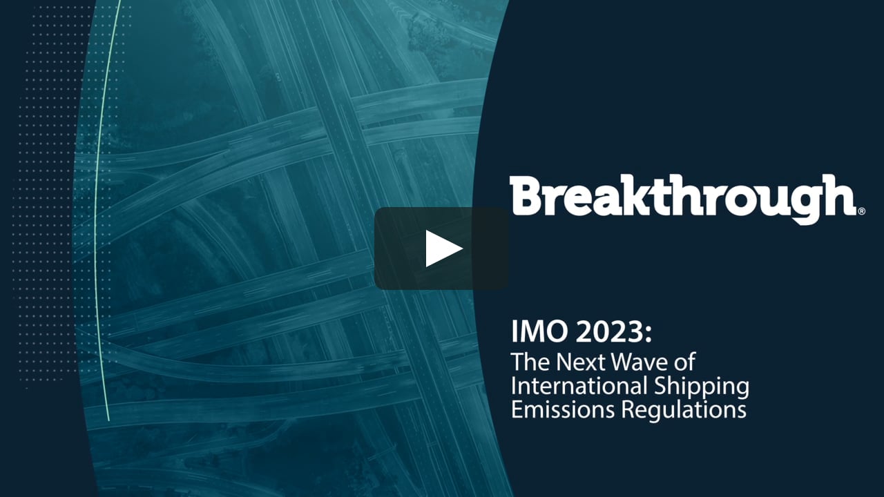 IMO 2023 The Next Wave of International Shipping Emissions Regulations