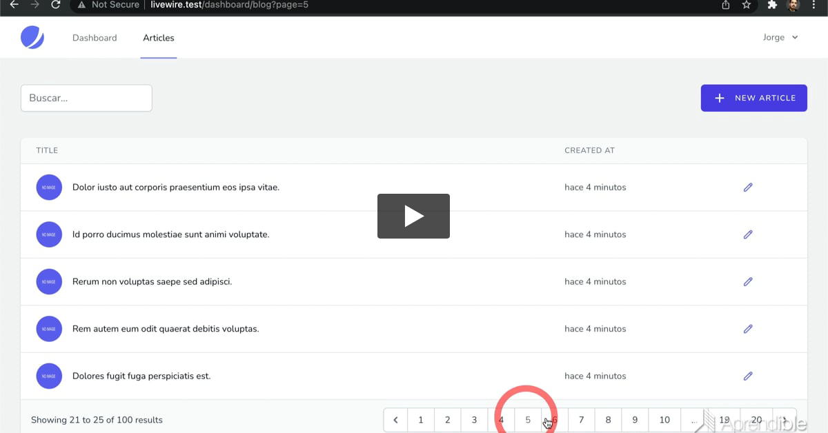 37. Paginación de registros con Livewire