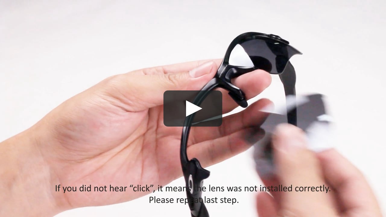 Oakley Flak  XL Sunglasses Lenses Replacement(Installation/Removal) on  Vimeo