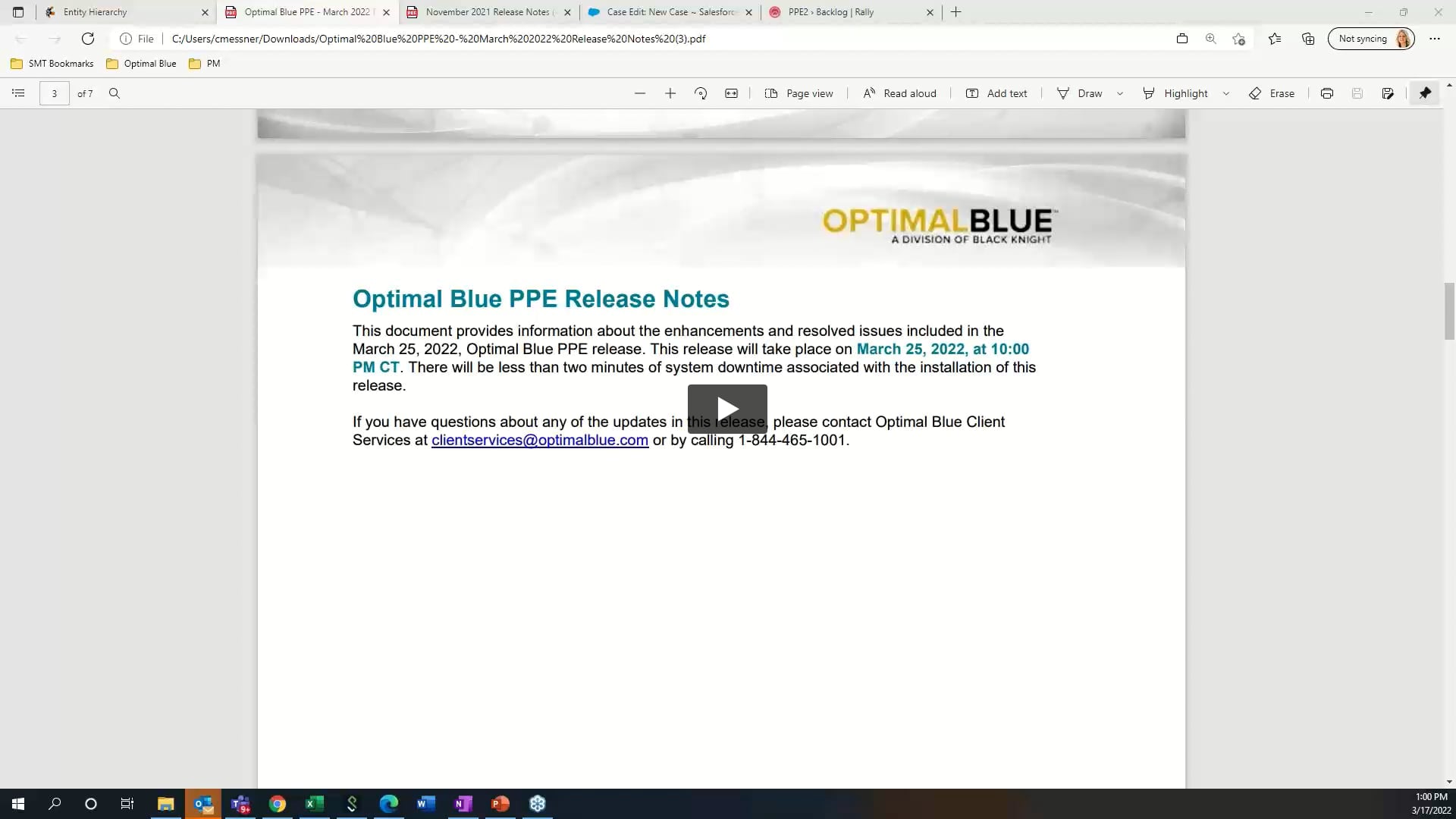 2022-03-17 1300 March 2022 Release Webcast - Optimal Blue PPE