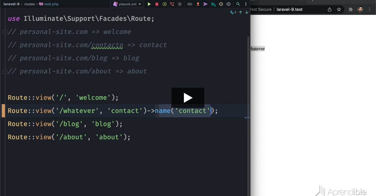 6. Rutas con nombre en Laravel 9