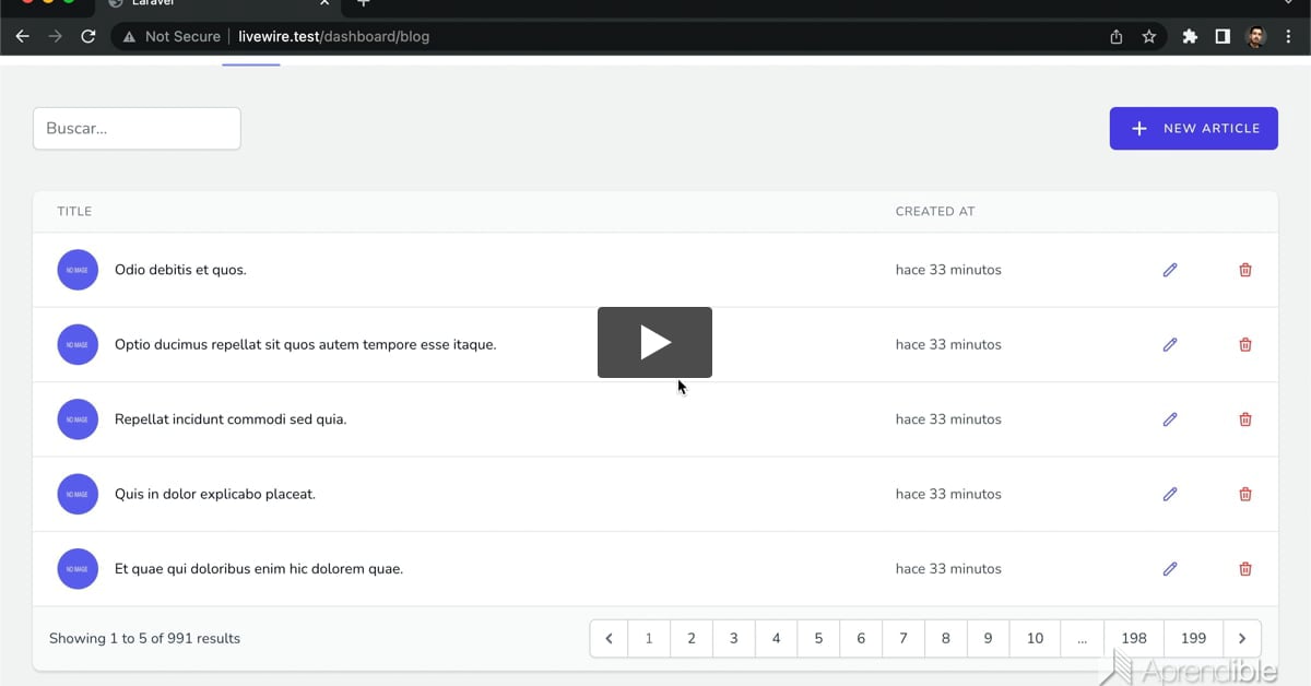 39. Componentes anidados en Livewire